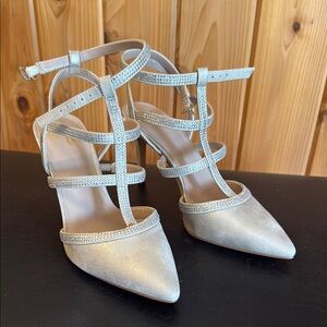 Elegant champagne Strappy Women's Heels